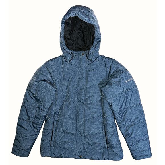 Columbia McCleary Pass Insulated Puffer Jacket Gray/Green Women's Medium - Picture 1 of 6